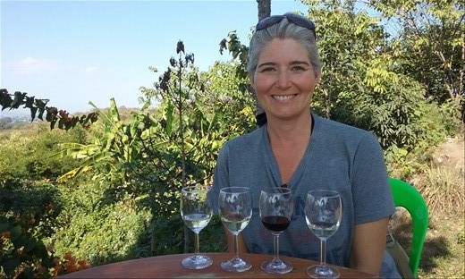 At Red Mountain winery near Inle Lake on Dec 25