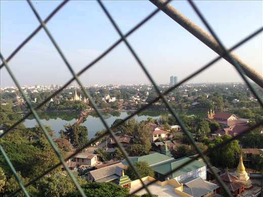 View of city from ferris wheel (looks nice from a distance!)