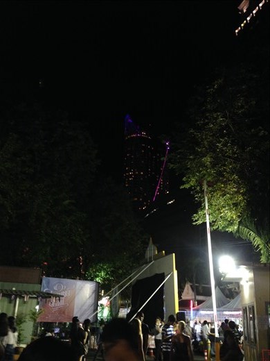 Tower (in background) where we spent NYE