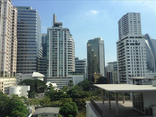 view from hotel room in Sukhumvit 