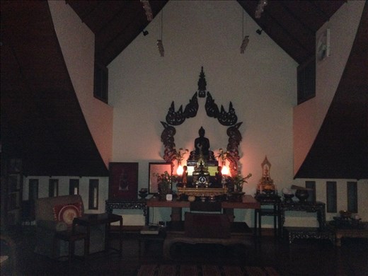 Meditation hall in boutique hotel