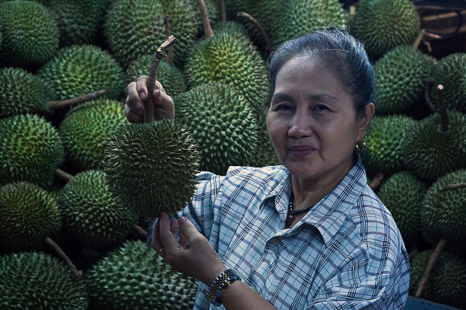 This is the fruit Durian, also known as the 