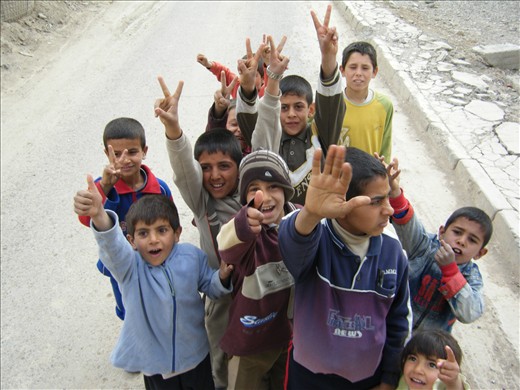 These children would follow us around every time we came to this village. 