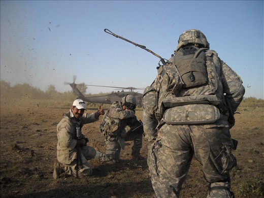 Working with Iraqi Police on the Tigris River. 