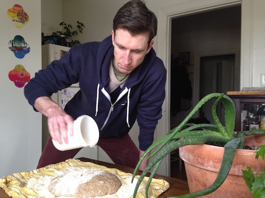 Even if the dough hasn't risen much at this stage, soldier on.