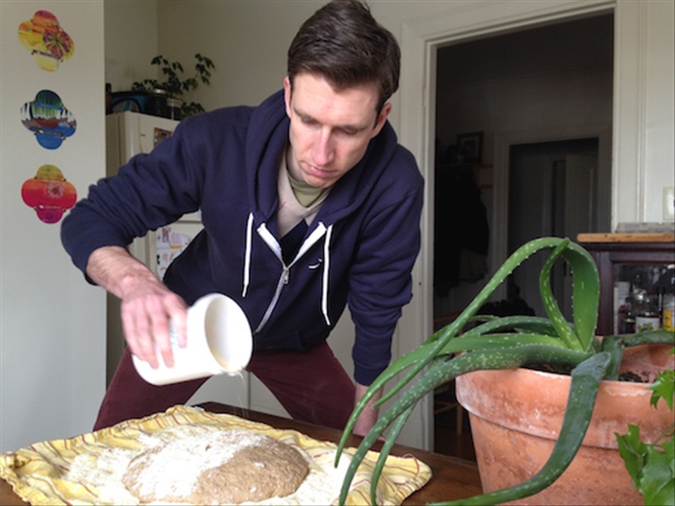 Even if the dough hasn't risen much at this stage, soldier on.