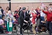 The Mayor of London rode through the middle of the road. People cheered for the man and achievement he has accomplished.: by adampassingham, Views[272]