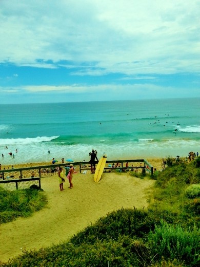Port Sea. A surfer looking for sharks to start playing with :p