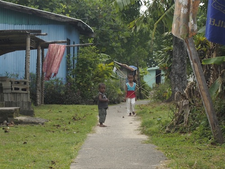 Local Kids of Village Naumaqumage come visit them when in Fiji 