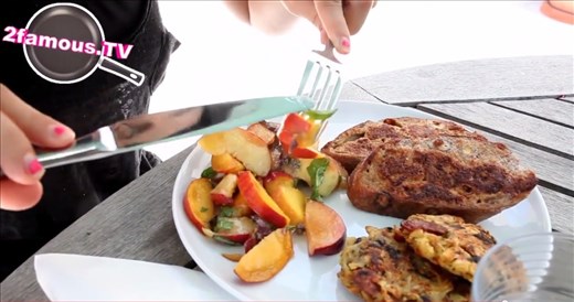 A full rooftop breakfast