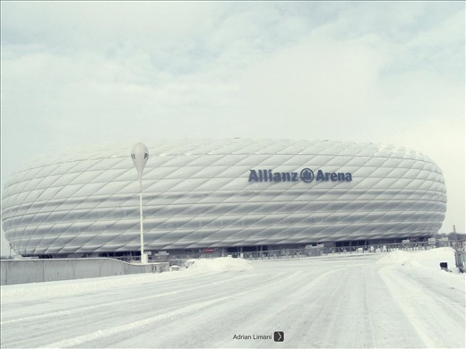 Allianz Arena,winter time.