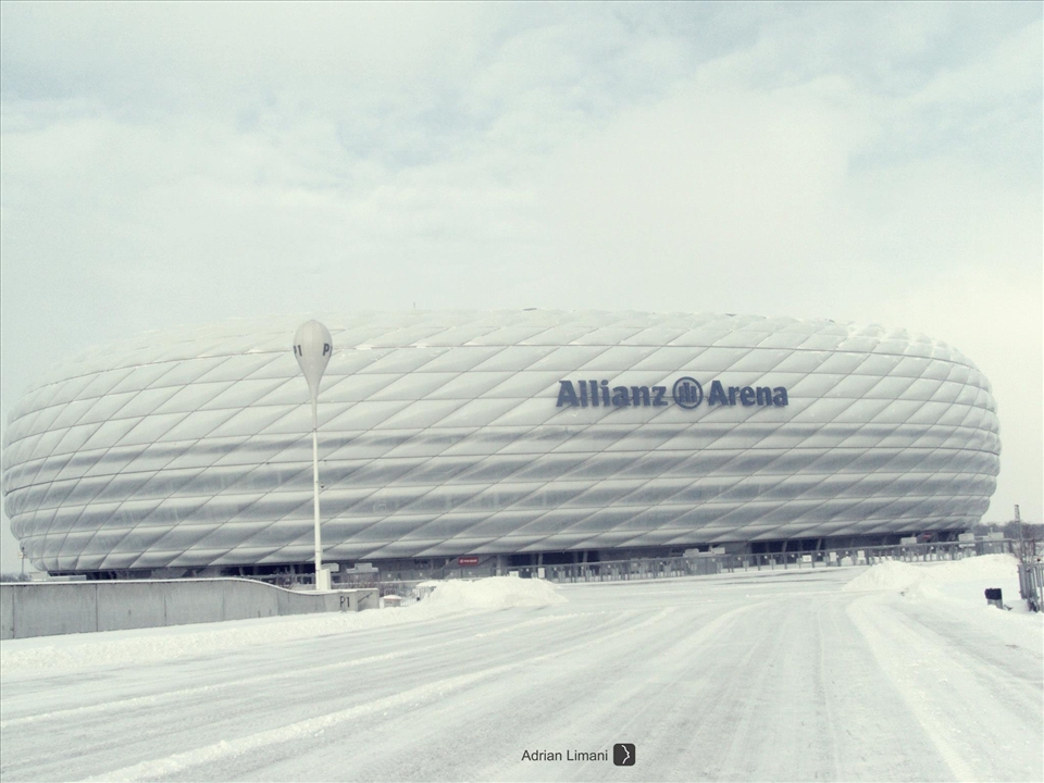 Allianz Arena,winter time.