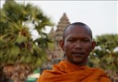 One of the many monks who resides amongst the vast temples of Angkor Wat.: by adventurelens, Views[323]