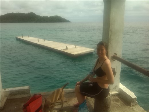 Berni & Peppy the puppy in Gapang.