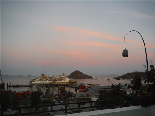 Flores.  View from restaurant