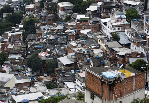 Favela do Vidigal is a slum close to Rio de Janeiro’s wealthiest neighborhood.