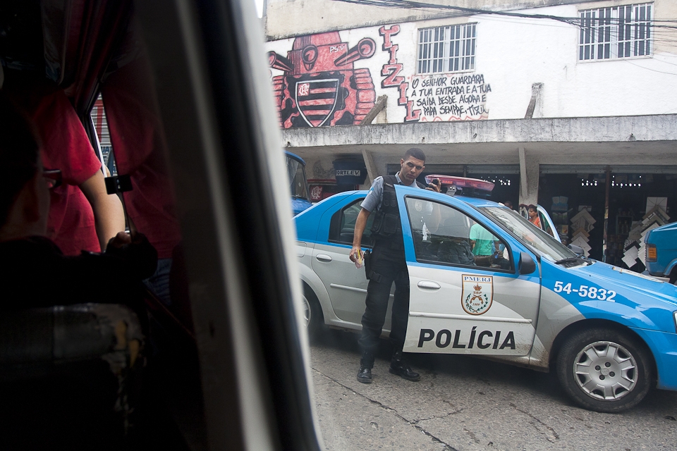 Since `pacification` in jan 2012, police troops are frequent in the area.