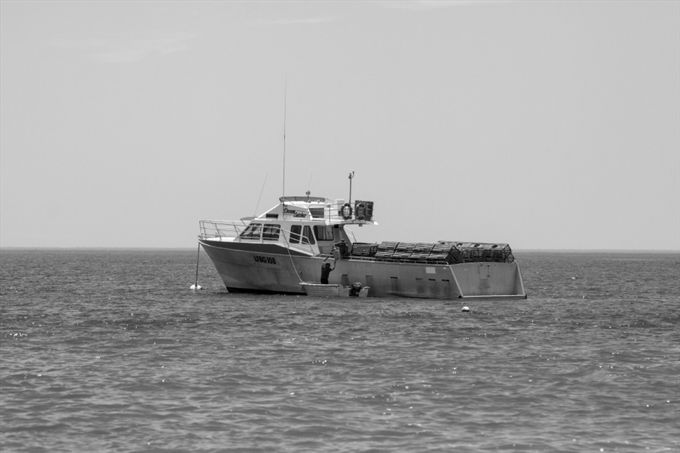 Since the closure of a fuel supply near the shacks, fishermen now make the 260km round trip to a nearby town to buy fuel and bring it back in drums.  Once back at camp they ferry it by dinghy and load it onto their boats by hand. 
