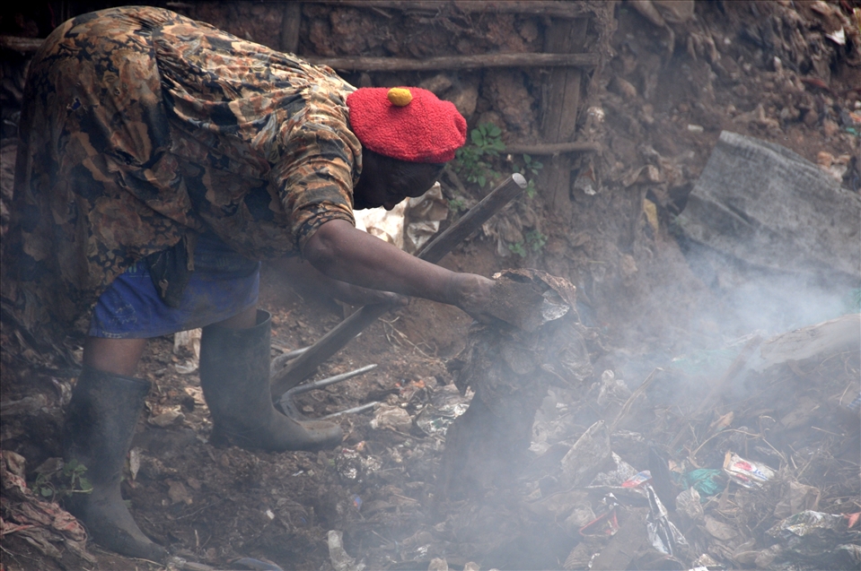 Burning and digging in trash provides a chance to find clothes and other stuff.