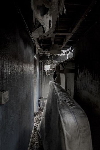 The darkened passage.