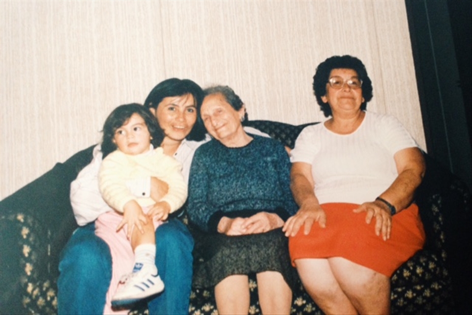the only photo i have with my great grandmother ( 3rd from the left)