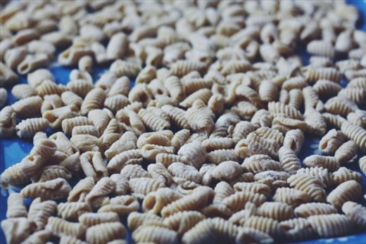 before cooking the gnocchi 