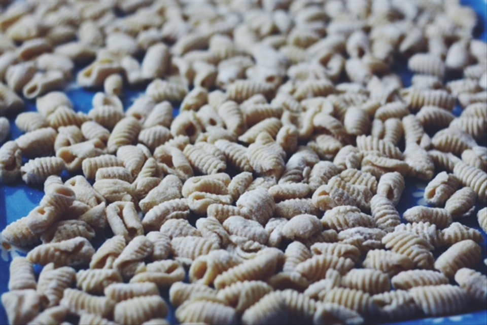 before cooking the gnocchi 