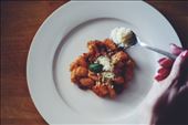 adding parmesan cheese to the ricotta gnocchi and ready to eat : by agathab, Views[349]