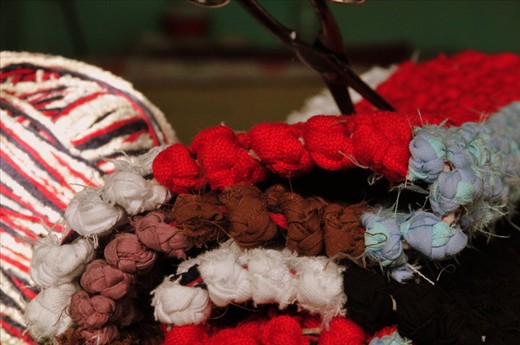 The rug. The  colorful final product. Amazing 