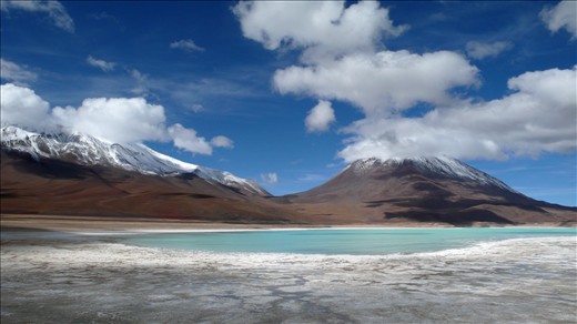 Green Lake near the border of Bolivia and Chile. 