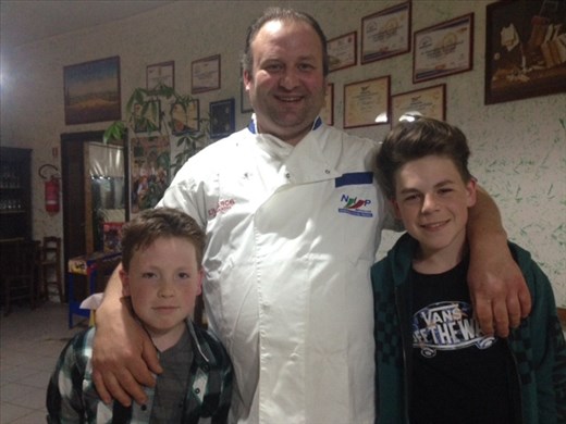 us With the pizza chef