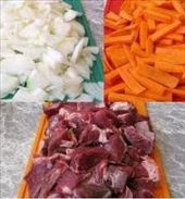 Cut meat, onion, carrot with love and pleasure: by aimer, Views[251]