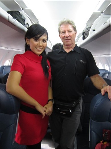 Jolie hotesse de Lyonair