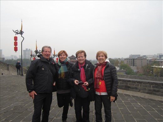 avec les Manimontoises: Rita, Huguette, Marie