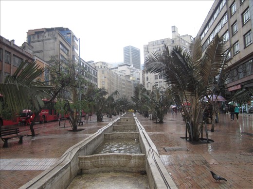 Fontaine dans vieux Bogota