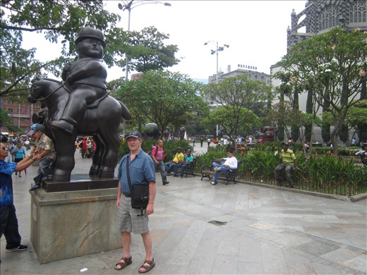 Dans parc Botero a medellin