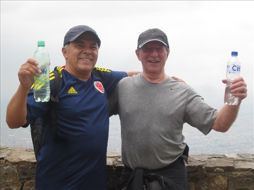 à Bogota après ascencion de Monserrate, juste 1,600 m