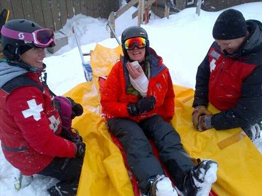 Pas chanceuse l'Australienne qui voulait skier avec les 