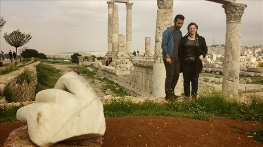 With my dear friend Inbal in Amman Citadel