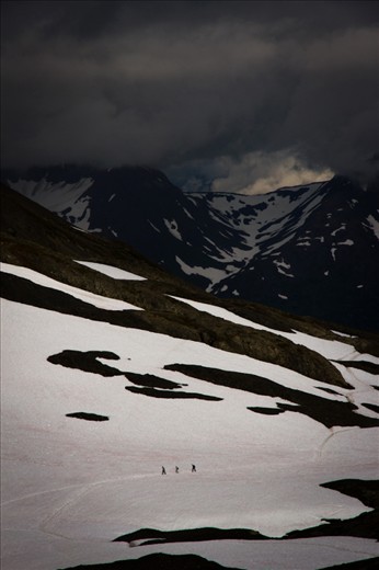Chased by the clouds on the way down from Exit Glacier, Alaska.