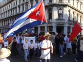 Pioneers of Cuban communism proudly parading with their flag: by albatros502, Views[436]