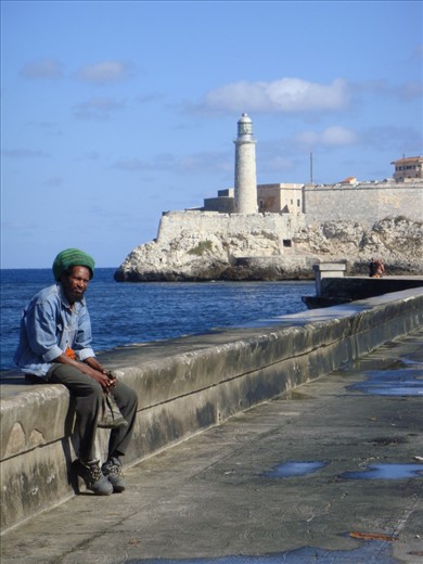 Time is on his side. There is nothing more beautiful than sitting on Malecon watching people go by....