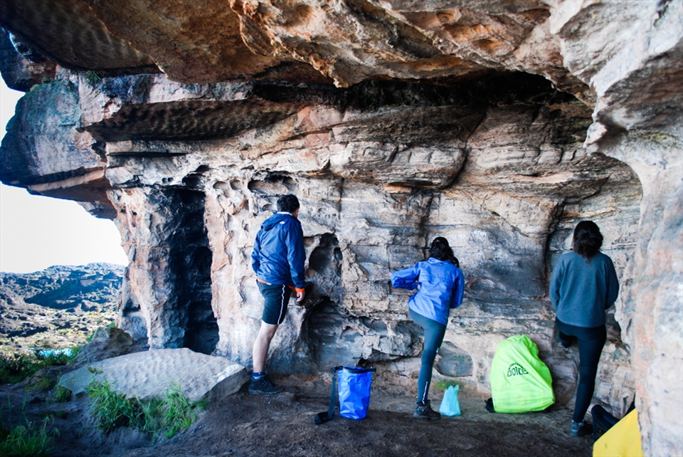 After 3 days of walking-hiking, it's necessary to stretch and be in good shape