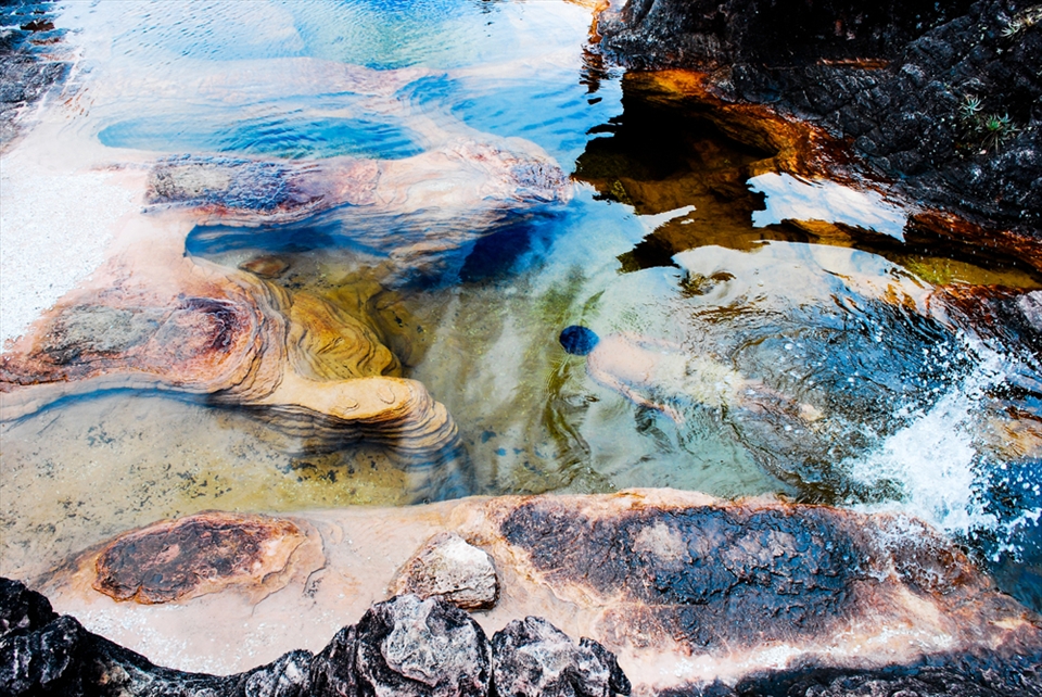 A series of nice and clear (but rather chilly) bathing pools called the Jacuzzis