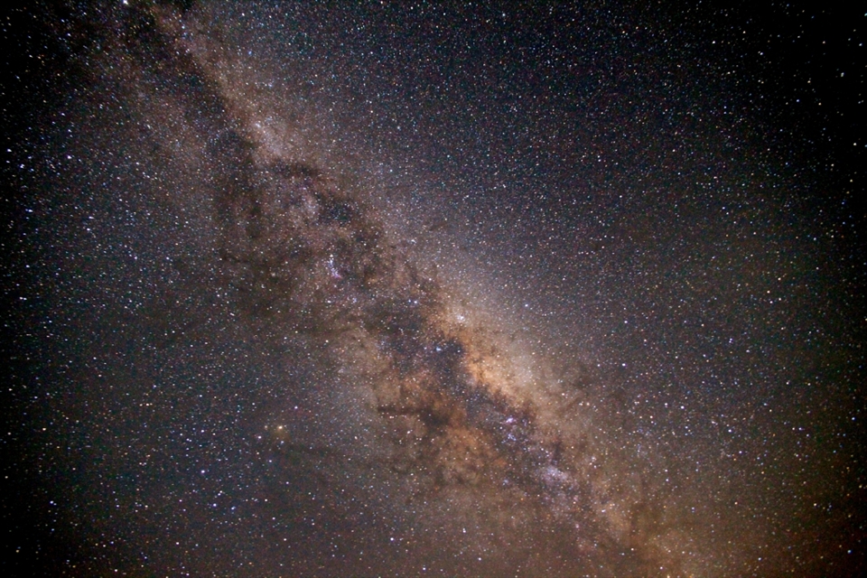 The Antarctic night opens up one of the world's clearest night skies.  I took this photo of the night sky above the station, with my Canon 5D mark II on a tripod using a 30 second exposure.  It shows the milky way galaxy and is one of the incredible wonders of the Antarctic night sky, as you stare off up into the universe, hanging overhead.