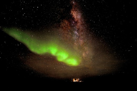 I took this photo about 1km from our station during the Antarctic winter.  It exemplifies one of the true elements of photography - 'chance'.

First, the Aurora Australis are rare in central Antarctica- we only had three nights in the entire Antarctic winter. 

Myself and the station leader had walked out to set up a time-lapse around 1km from the base.  It just so happened that it was one of the clearest night skies and then the Aurora came.  We were in the right place at the right time.  

Looking back at our base, I remember feeling so utterly small and insignificant within the grander picture of the universe above. 

I called this photo 'A Teardrop from Heaven'.  It was to me, as if Heaven had for a short time left its window open and a small teardrop had fallen down above us. 

When I forwarded the photo to the European Space Agency, the photo went 'viral' and became its second most popular photo in its history.
