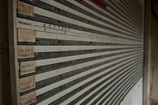 Weekly Scedule. Reminder of the old, welthy times of the factory.