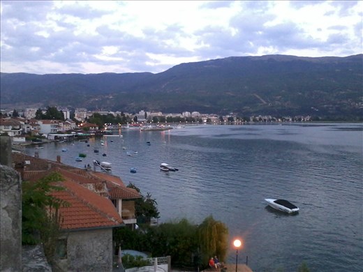 View of lake Ohrid from the old city