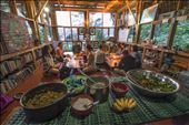 A delicious vegetarian dinner provided by the Mystical Yoga Farm for its guests.: by alexmarkow, Views[682]