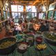 A delicious vegetarian dinner provided by the Mystical Yoga Farm for its guests.: by alexmarkow, Views[656]